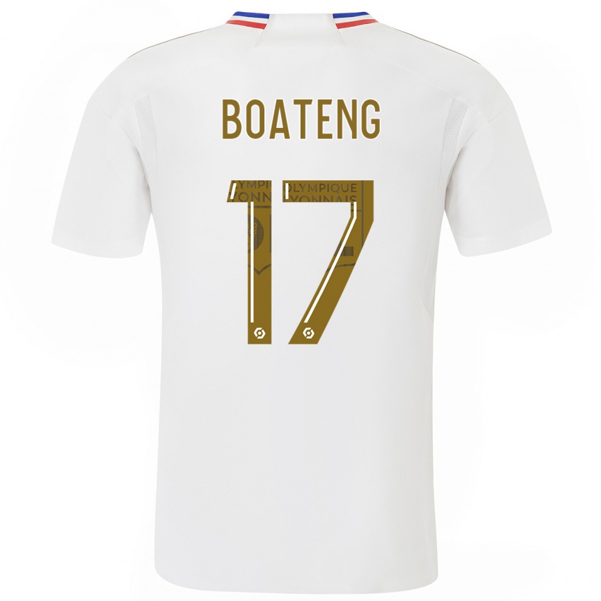 Dames Jerome Boateng #17 Wit Thuisshirt Thuistenue 2023/24 T-Shirt