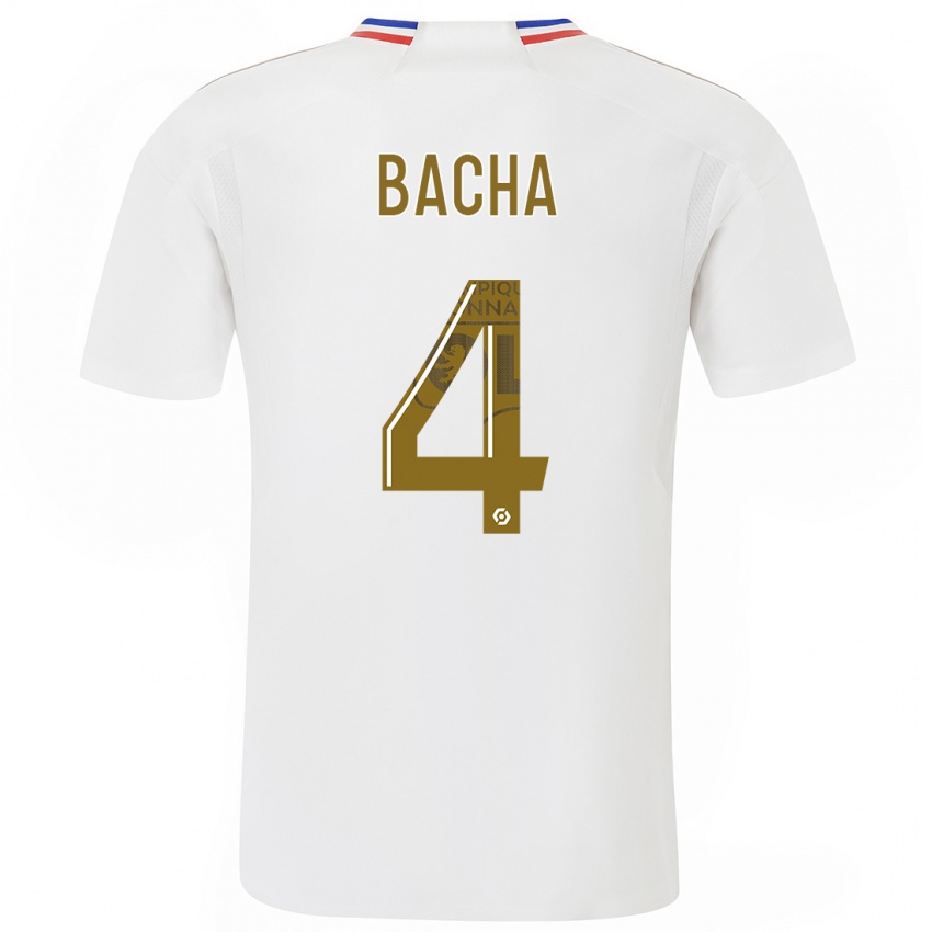 Dames Selma Bacha #4 Wit Thuisshirt Thuistenue 2023/24 T-Shirt