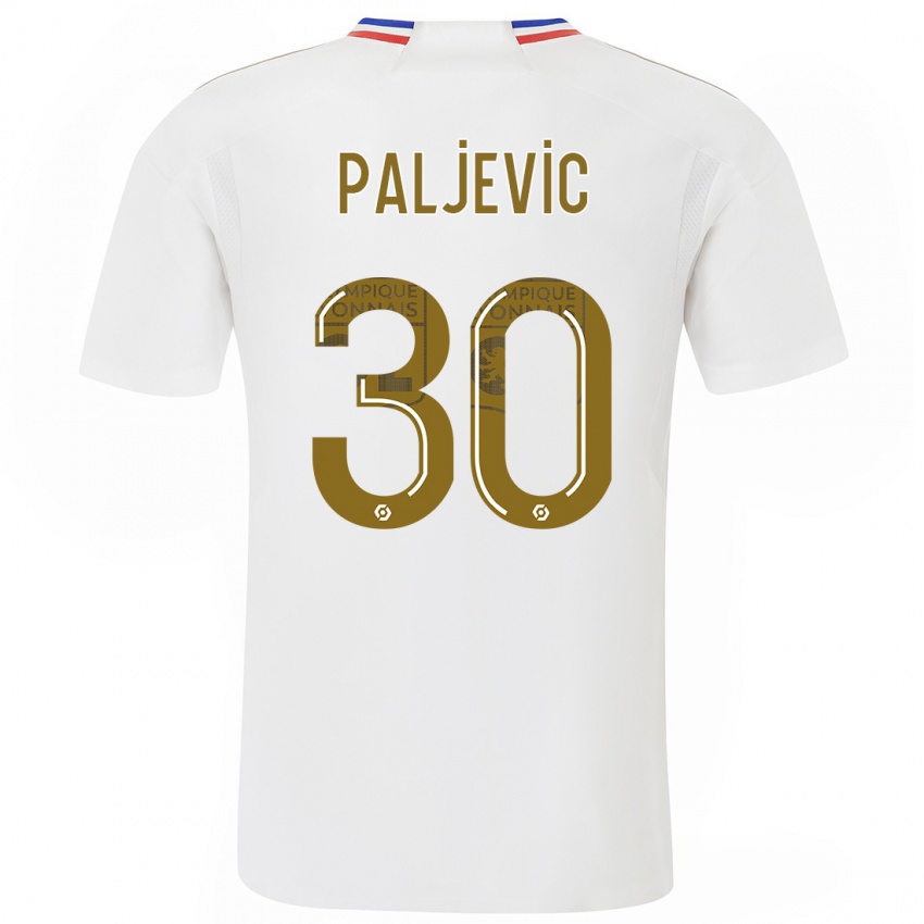 Dames Alyssia Paljevic #30 Wit Thuisshirt Thuistenue 2023/24 T-Shirt