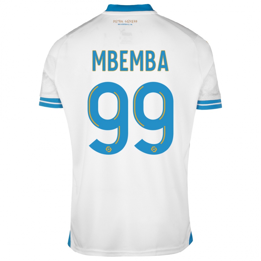 Dames Chancel Mbemba #99 Wit Thuisshirt Thuistenue 2023/24 T-Shirt