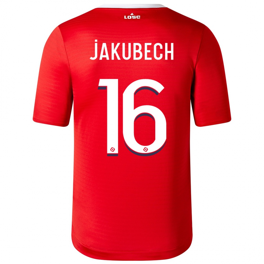 Dames Adam Jakubech #16 Rood Thuisshirt Thuistenue 2023/24 T-Shirt