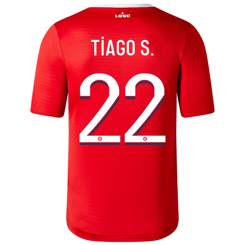 Dames Tiago Santos #22 Rood Thuisshirt Thuistenue 2023/24 T-Shirt