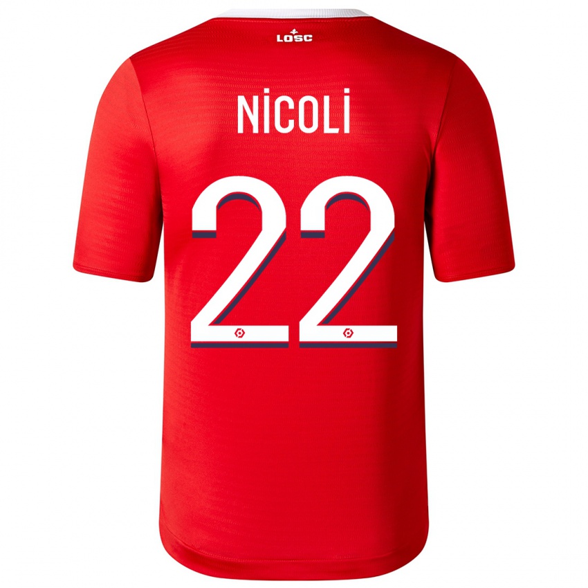 Dames Morgane Nicoli #22 Rood Thuisshirt Thuistenue 2023/24 T-Shirt