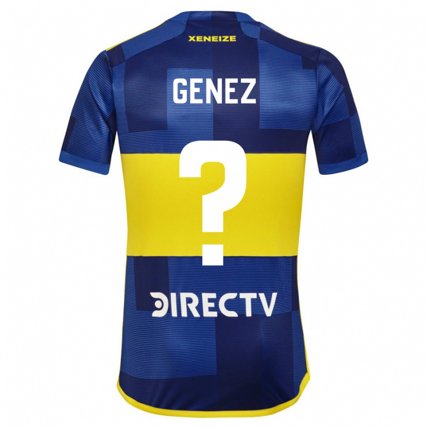 Dames Nahuel Genez #0 Donkerblauw Geel Thuisshirt Thuistenue 2023/24 T-Shirt