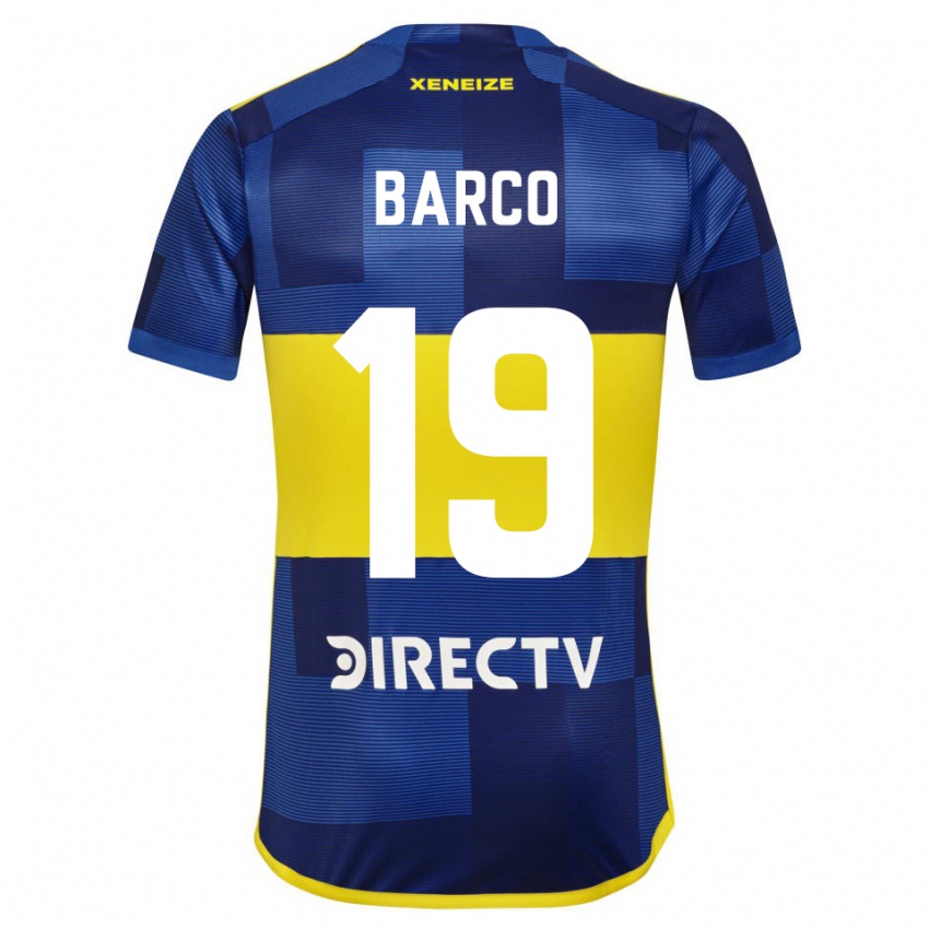 Dames Valentin Barco #19 Donkerblauw Geel Thuisshirt Thuistenue 2023/24 T-Shirt