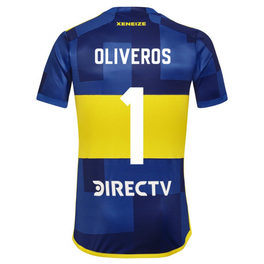 Dames Laurina Oliveros #1 Donkerblauw Geel Thuisshirt Thuistenue 2023/24 T-Shirt