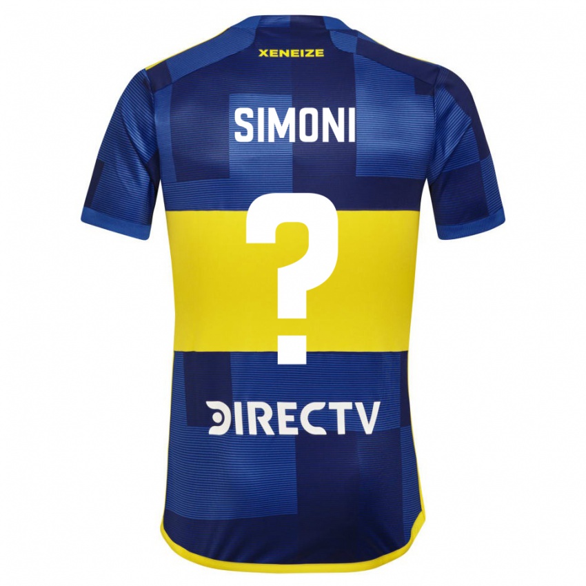 Dames Valentino Simoni #0 Donkerblauw Geel Thuisshirt Thuistenue 2023/24 T-Shirt