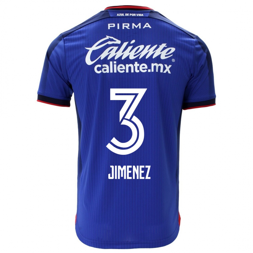 Dames Jaiber Jimenez #3 Blauw Thuisshirt Thuistenue 2023/24 T-Shirt