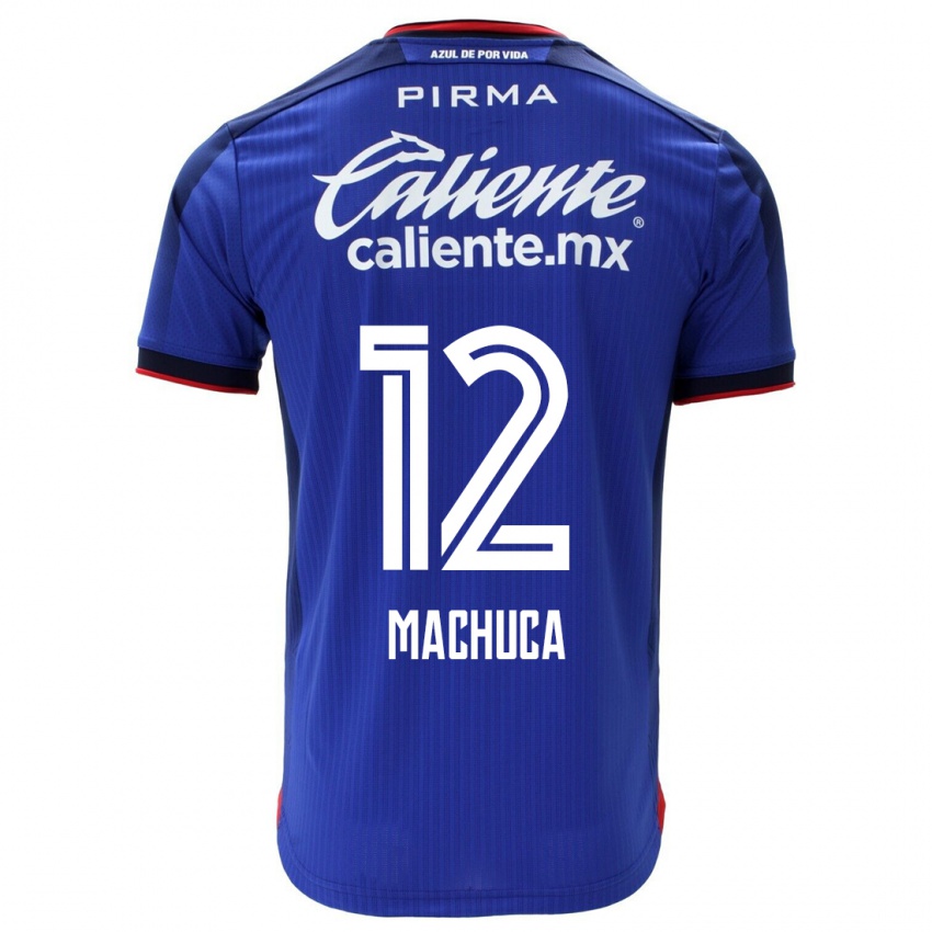 Dames Gabriela Machuca #12 Blauw Thuisshirt Thuistenue 2023/24 T-Shirt