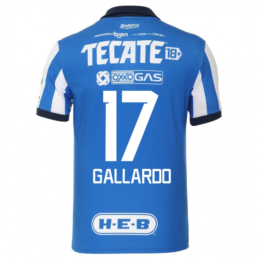 Dames Jesus Gallardo #17 Blauw Wit Thuisshirt Thuistenue 2023/24 T-Shirt