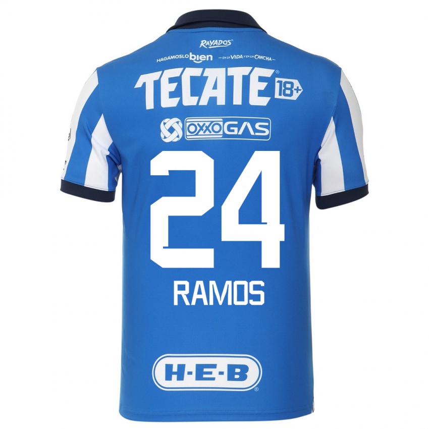 Dames Cesar Ramos #24 Blauw Wit Thuisshirt Thuistenue 2023/24 T-Shirt