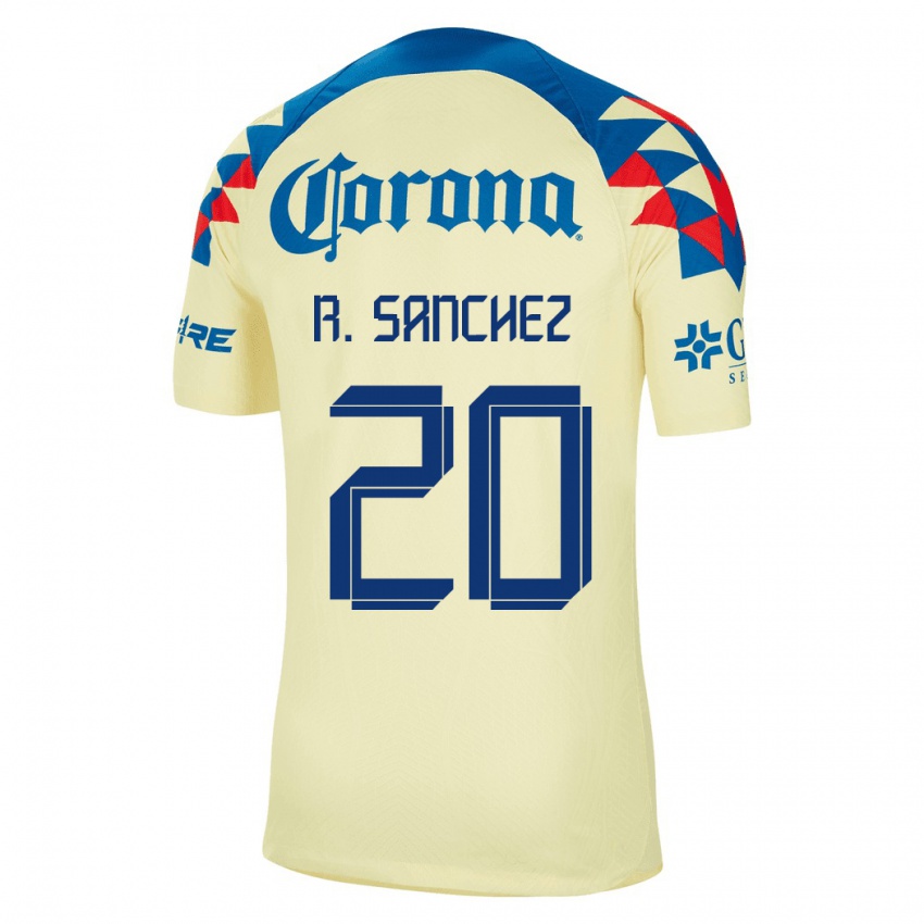 Dames Richard Sanchez #20 Geel Thuisshirt Thuistenue 2023/24 T-Shirt