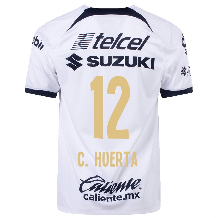 Dames Cesar Huerta #12 Wit Thuisshirt Thuistenue 2023/24 T-Shirt
