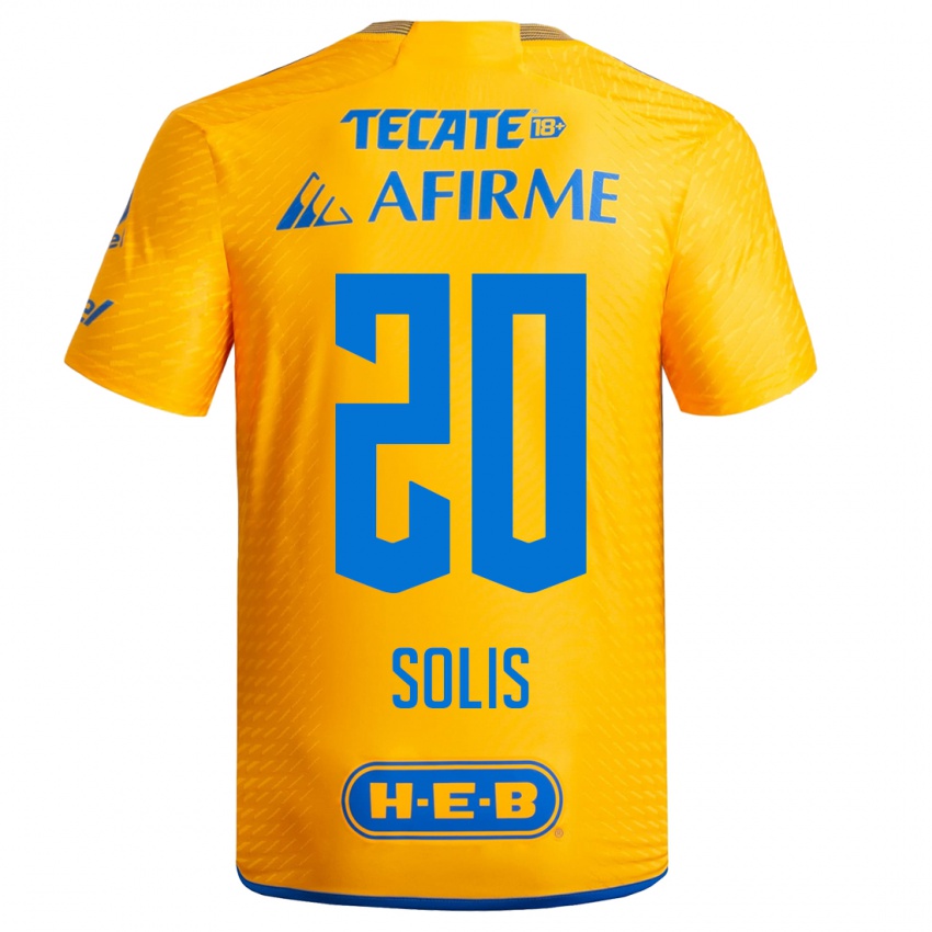 Dames Ofelia Solis #20 Geel Thuisshirt Thuistenue 2023/24 T-Shirt