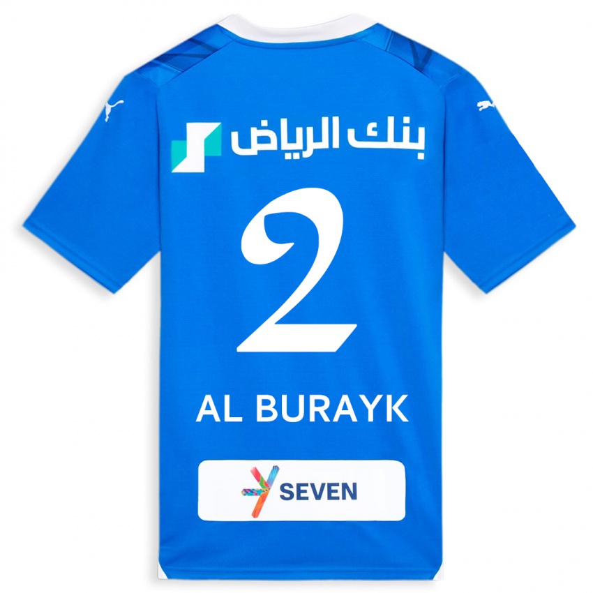 Dames Mohammed Al-Burayk #2 Blauw Thuisshirt Thuistenue 2023/24 T-Shirt