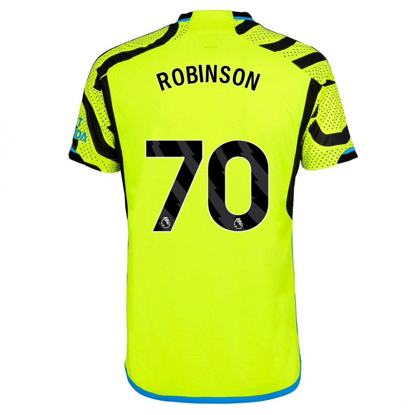 Dames Josh Robinson #70 Geel Uitshirt Uittenue 2023/24 T-Shirt