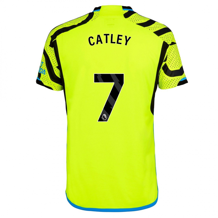 Dames Stephanie Catley #7 Geel Uitshirt Uittenue 2023/24 T-Shirt