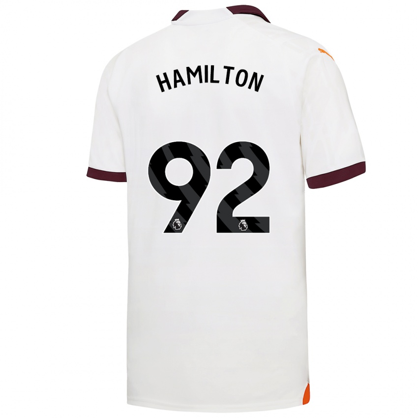 Dames Micah Hamilton #92 Wit Uitshirt Uittenue 2023/24 T-Shirt