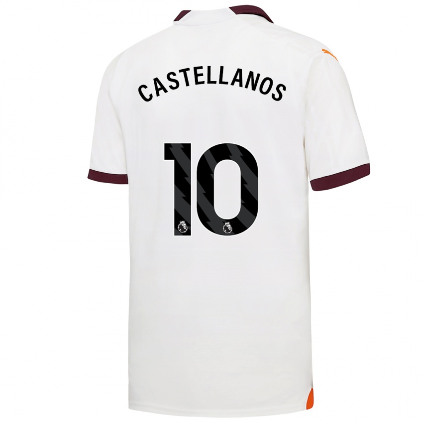 Dames Deyna Castellanos #10 Wit Uitshirt Uittenue 2023/24 T-Shirt