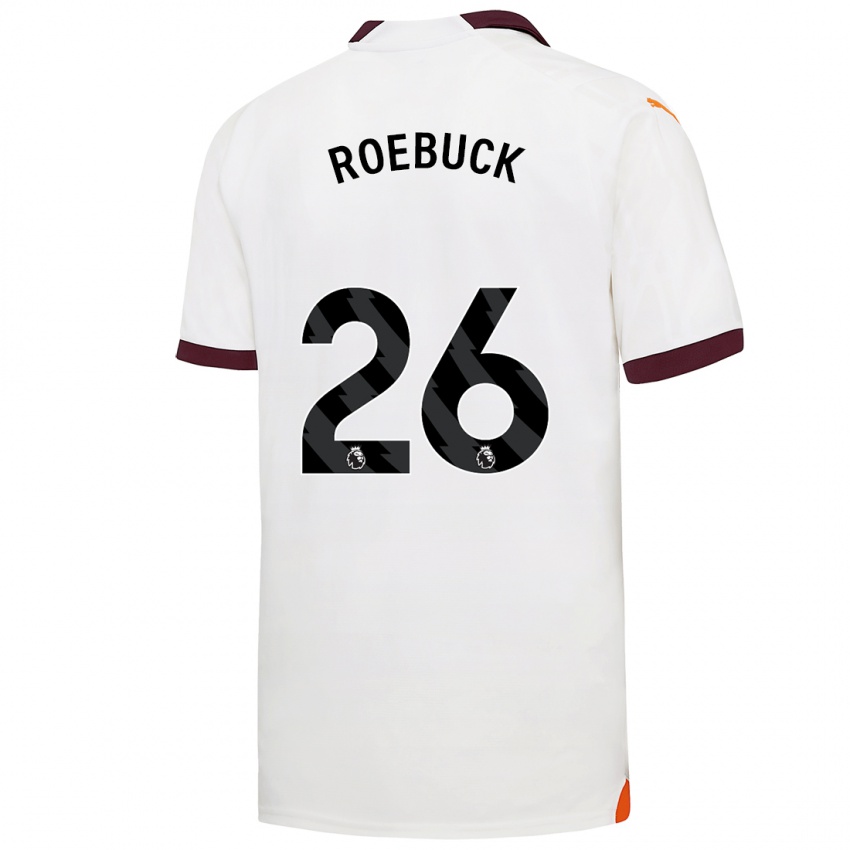 Dames Ellie Roebuck #26 Wit Uitshirt Uittenue 2023/24 T-Shirt
