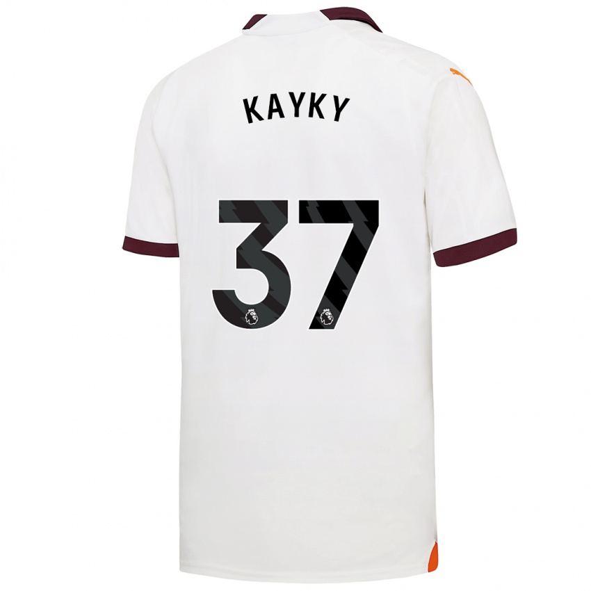 Dames Kayky #37 Wit Uitshirt Uittenue 2023/24 T-Shirt