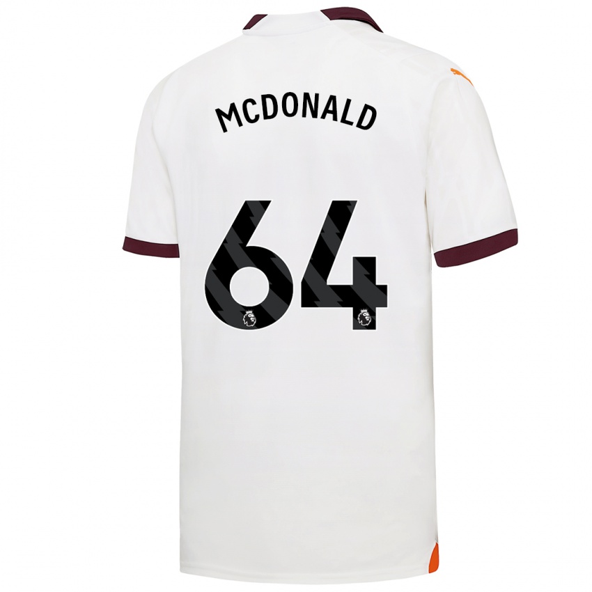 Dames Rowan Mcdonald #64 Wit Uitshirt Uittenue 2023/24 T-Shirt