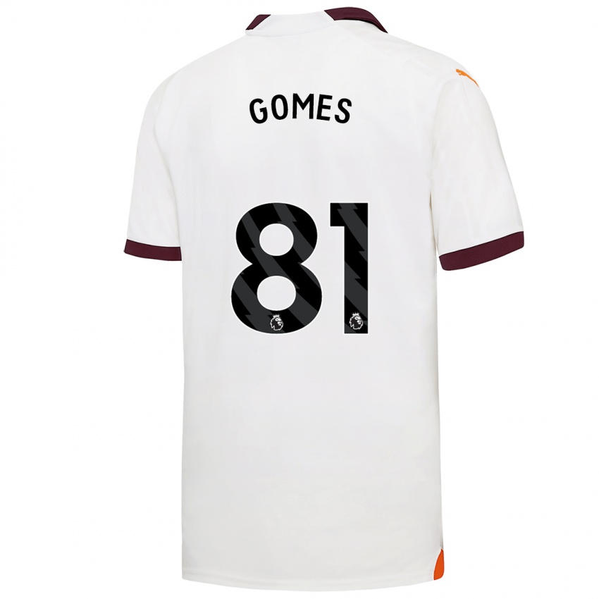 Dames Claudio Gomes #81 Wit Uitshirt Uittenue 2023/24 T-Shirt
