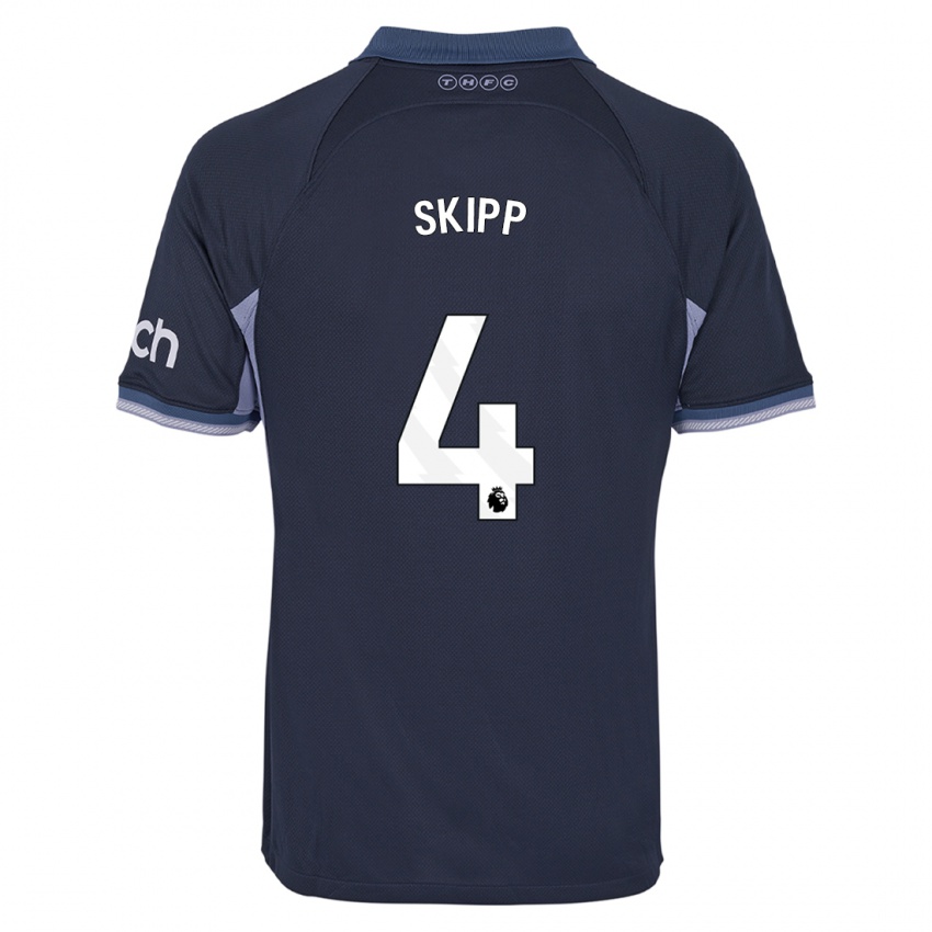 Dames Oliver Skipp #4 Donkerblauw Uitshirt Uittenue 2023/24 T-Shirt