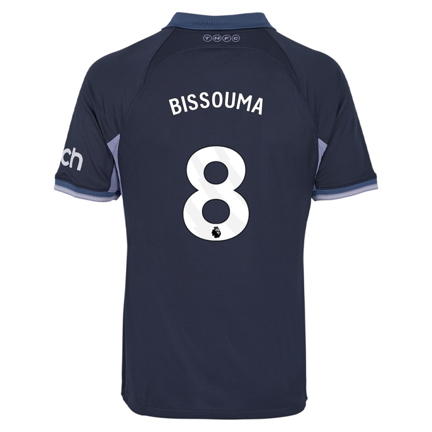 Dames Yves Bissouma #8 Donkerblauw Uitshirt Uittenue 2023/24 T-Shirt