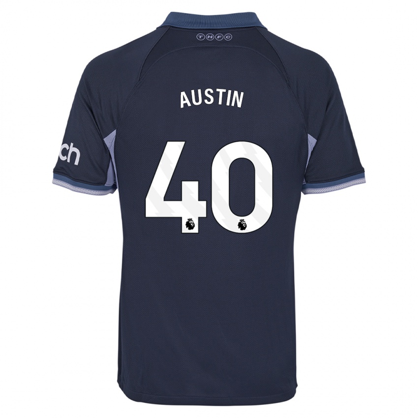 Dames Brandon Austin #40 Donkerblauw Uitshirt Uittenue 2023/24 T-Shirt