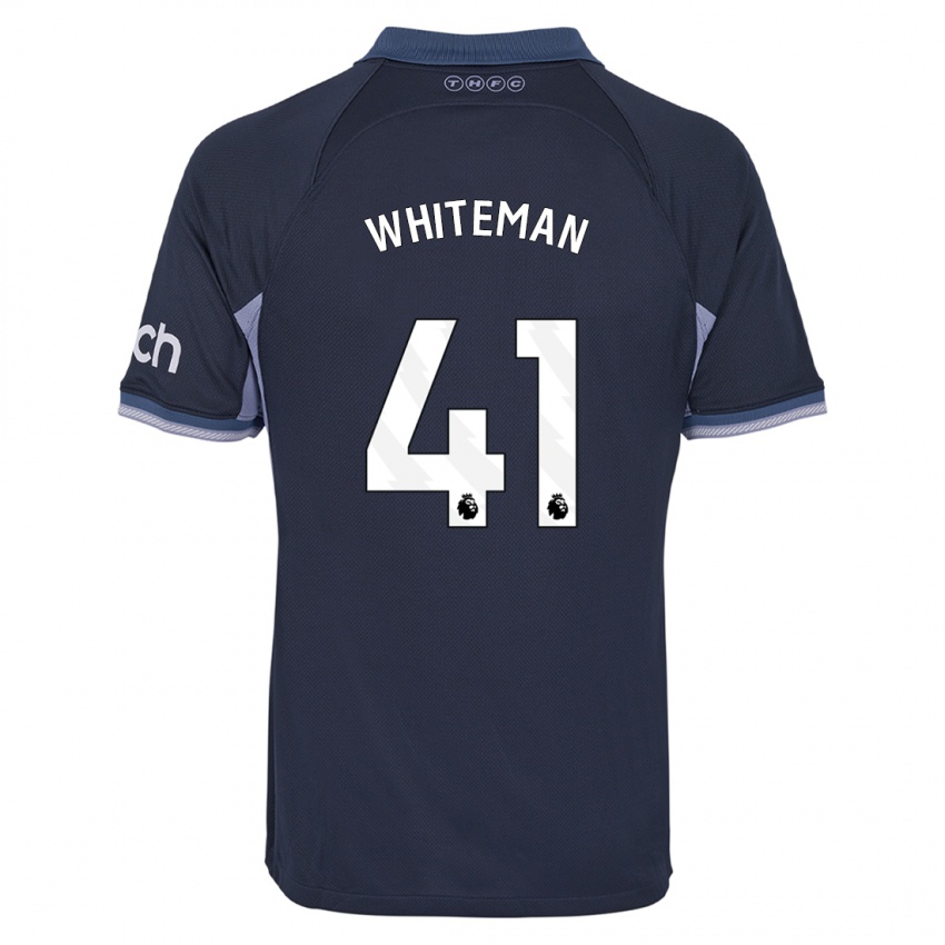 Dames Alfie Whiteman #41 Donkerblauw Uitshirt Uittenue 2023/24 T-Shirt