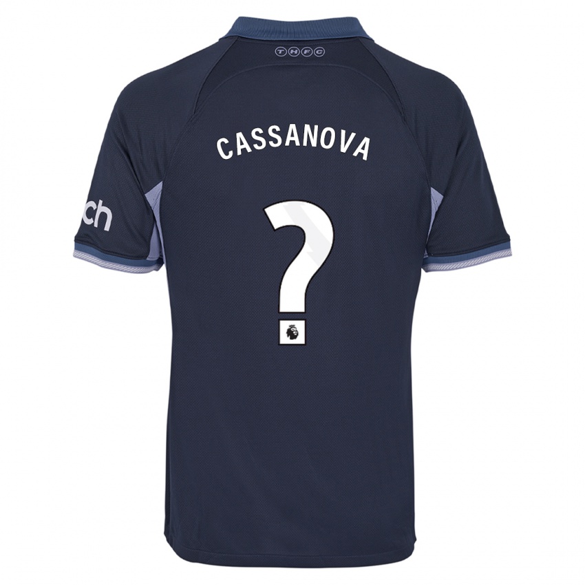 Dames Dante Cassanova #0 Donkerblauw Uitshirt Uittenue 2023/24 T-Shirt
