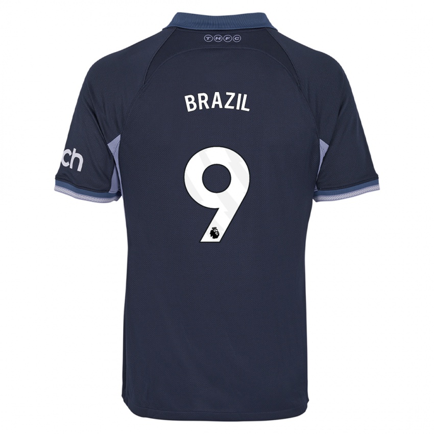 Dames Ellie Brazil #9 Donkerblauw Uitshirt Uittenue 2023/24 T-Shirt