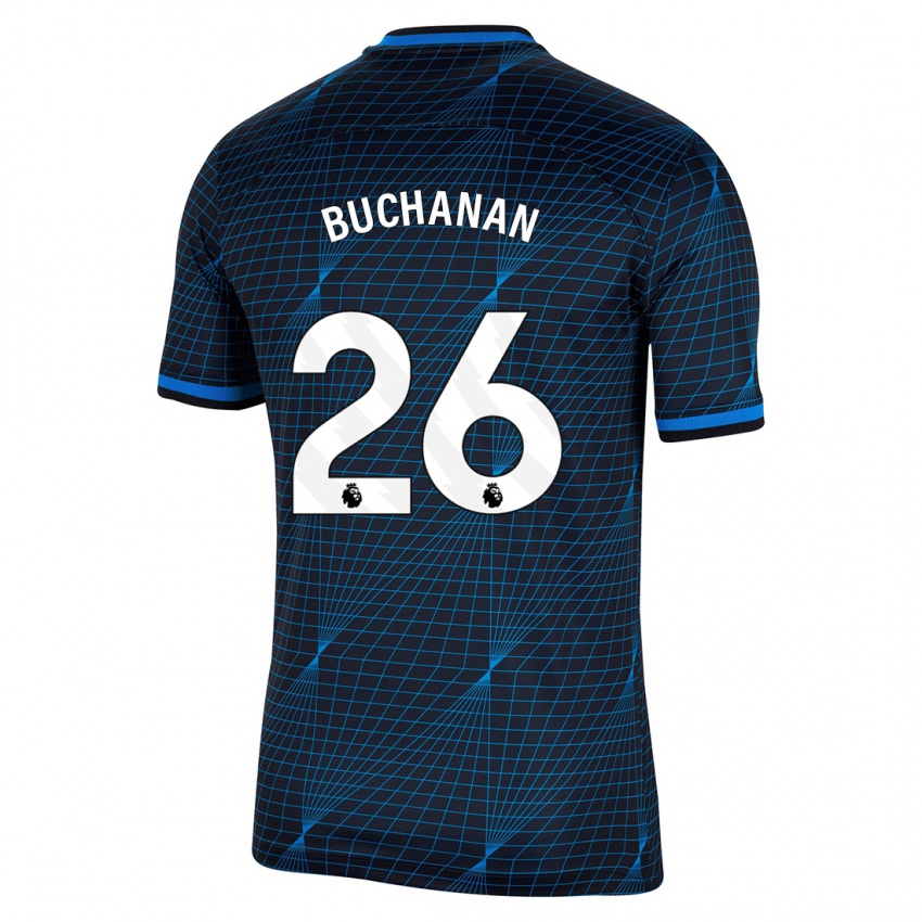 Dames Kadeisha Buchanan #26 Donkerblauw Uitshirt Uittenue 2023/24 T-Shirt