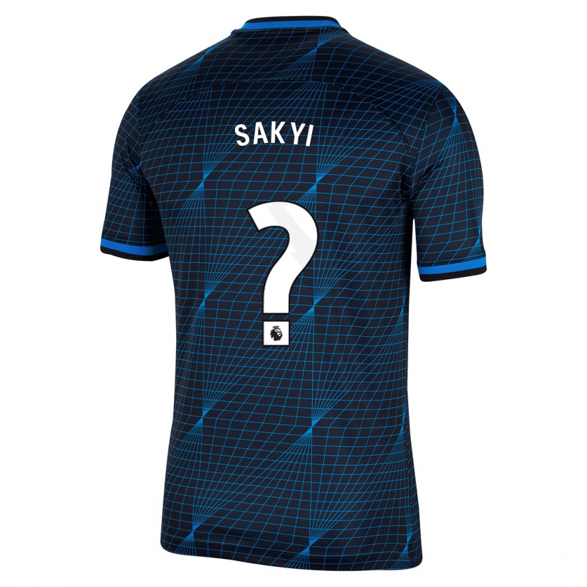 Dames Samuel Rak-Sakyi #0 Donkerblauw Uitshirt Uittenue 2023/24 T-Shirt
