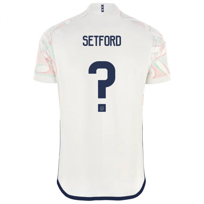 Dames Charlie Setford #0 Wit Uitshirt Uittenue 2023/24 T-Shirt