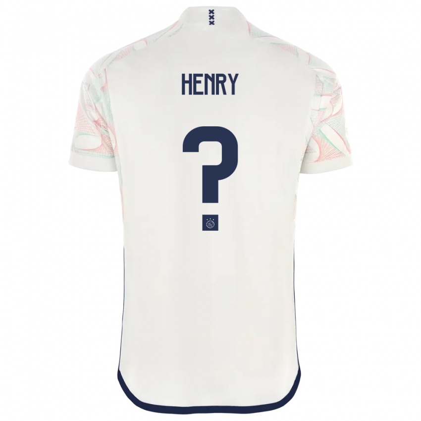 Dames Alvaro Henry #0 Wit Uitshirt Uittenue 2023/24 T-Shirt