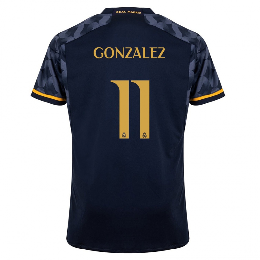 Dames Peter Gonzalez #11 Donkerblauw Uitshirt Uittenue 2023/24 T-Shirt