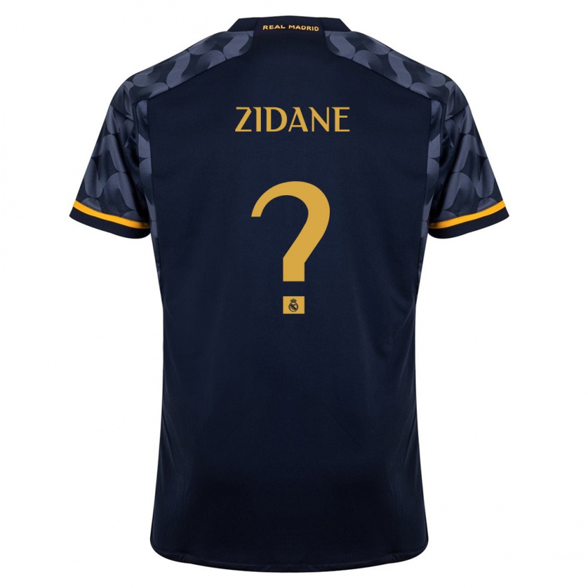 Dames Elyaz Zidane #0 Donkerblauw Uitshirt Uittenue 2023/24 T-Shirt