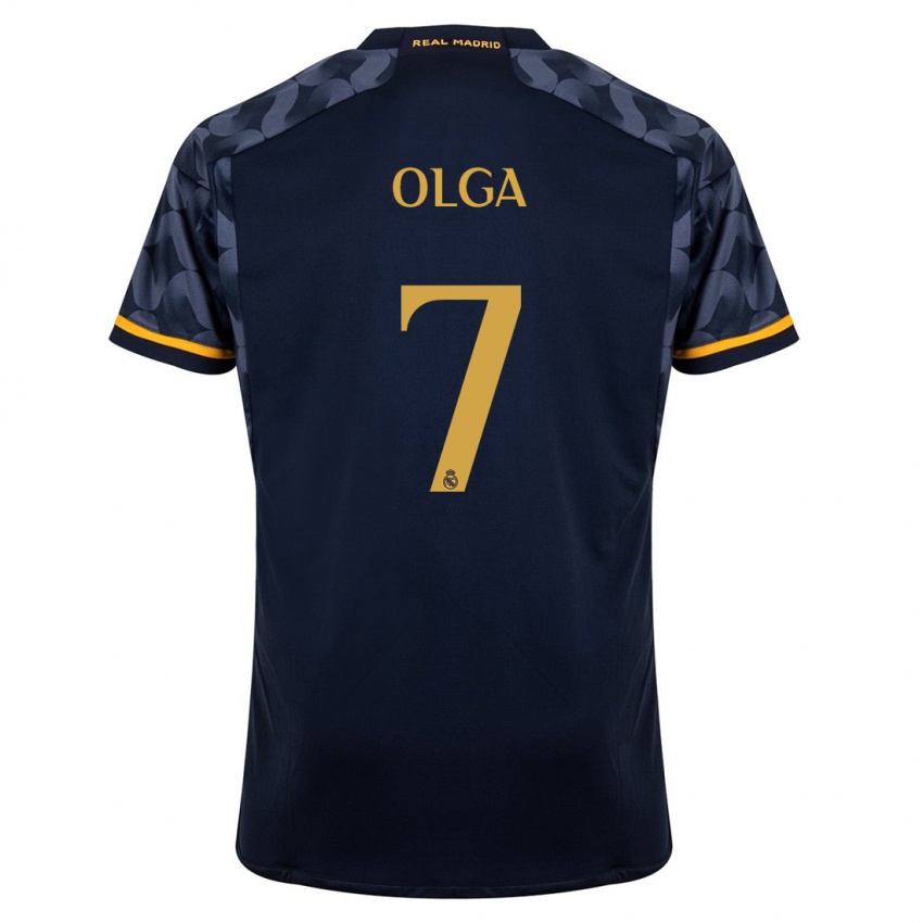 Dames Olga Carmona #7 Donkerblauw Uitshirt Uittenue 2023/24 T-Shirt