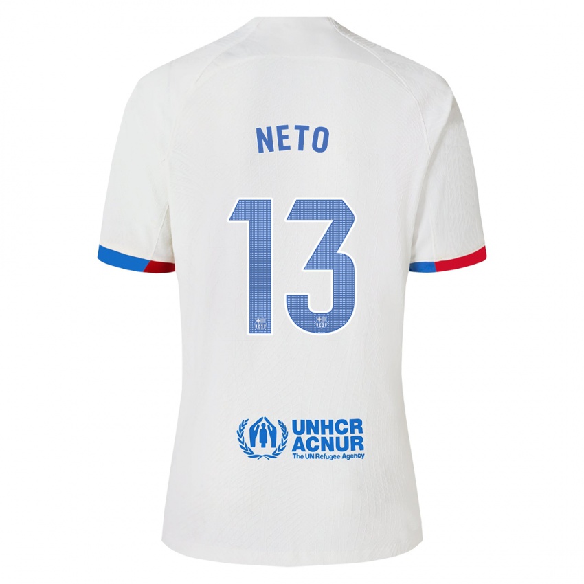 Dames Neto #13 Wit Uitshirt Uittenue 2023/24 T-Shirt