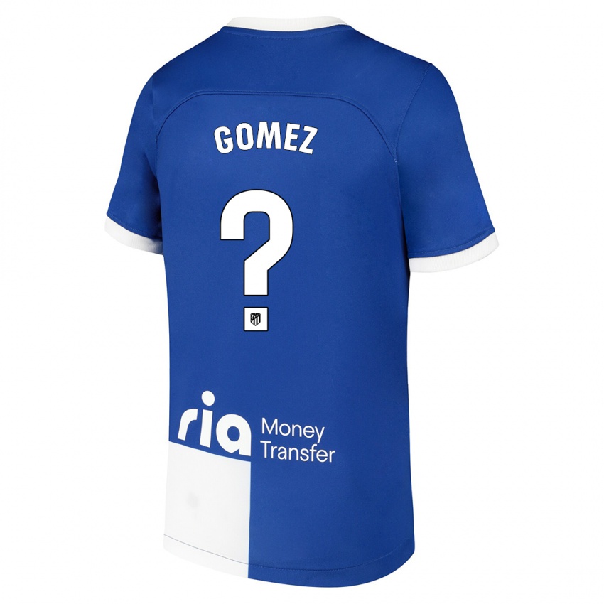 Dames Javi Gomez #0 Blauw Wit Uitshirt Uittenue 2023/24 T-Shirt