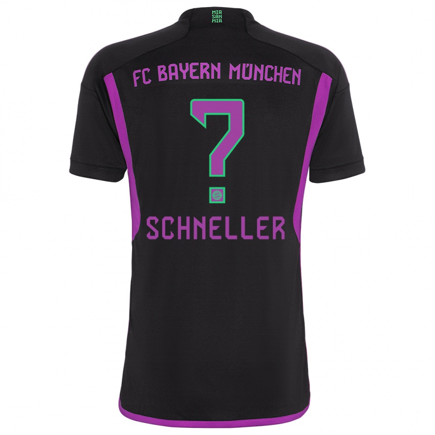 Dames Lukas Schneller #0 Zwart Uitshirt Uittenue 2023/24 T-Shirt