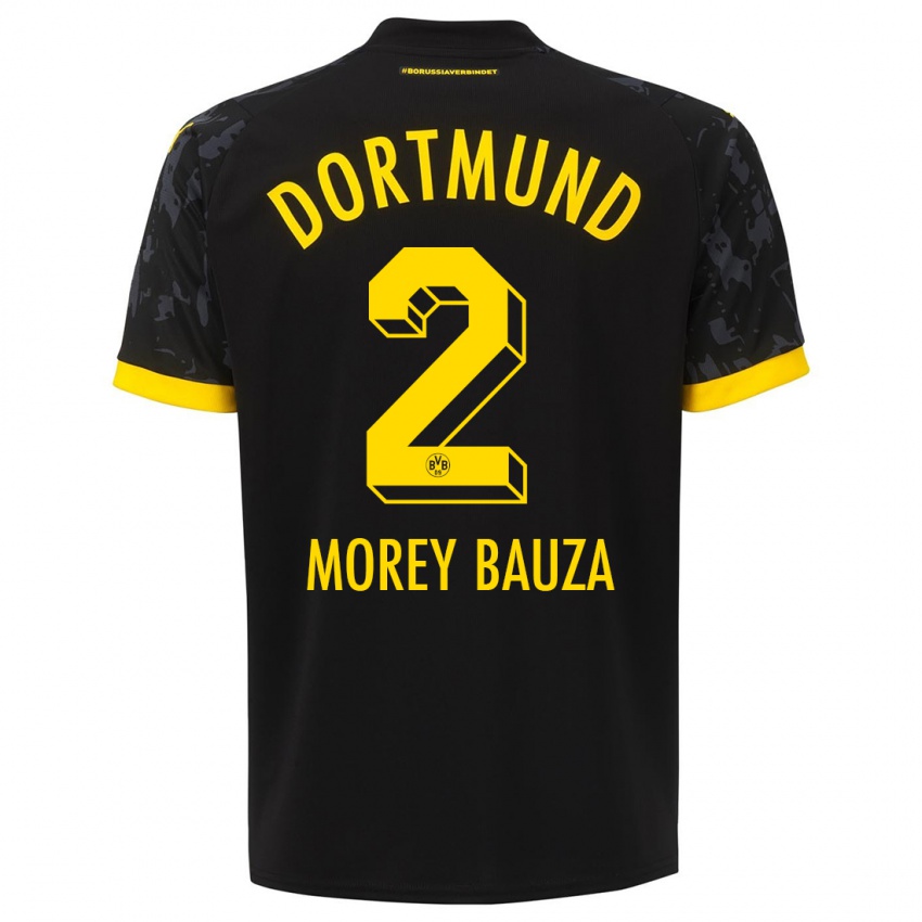 Dames Mateu Morey Bauza #2 Zwart Uitshirt Uittenue 2023/24 T-Shirt