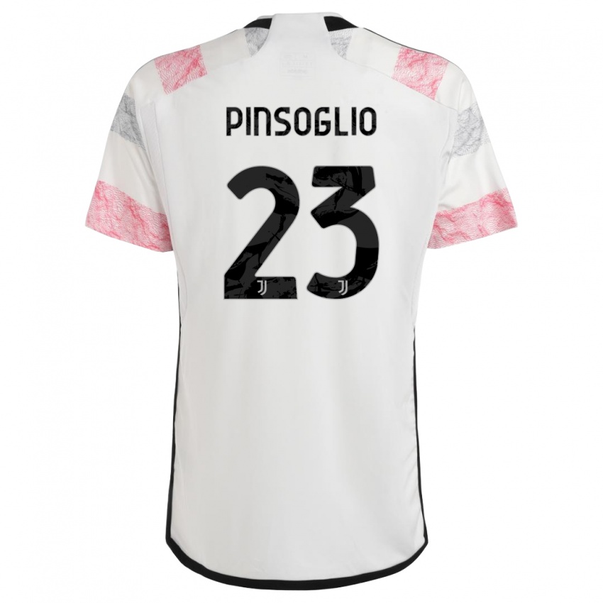 Dames Carlo Pinsoglio #23 Wit Roze Uitshirt Uittenue 2023/24 T-Shirt