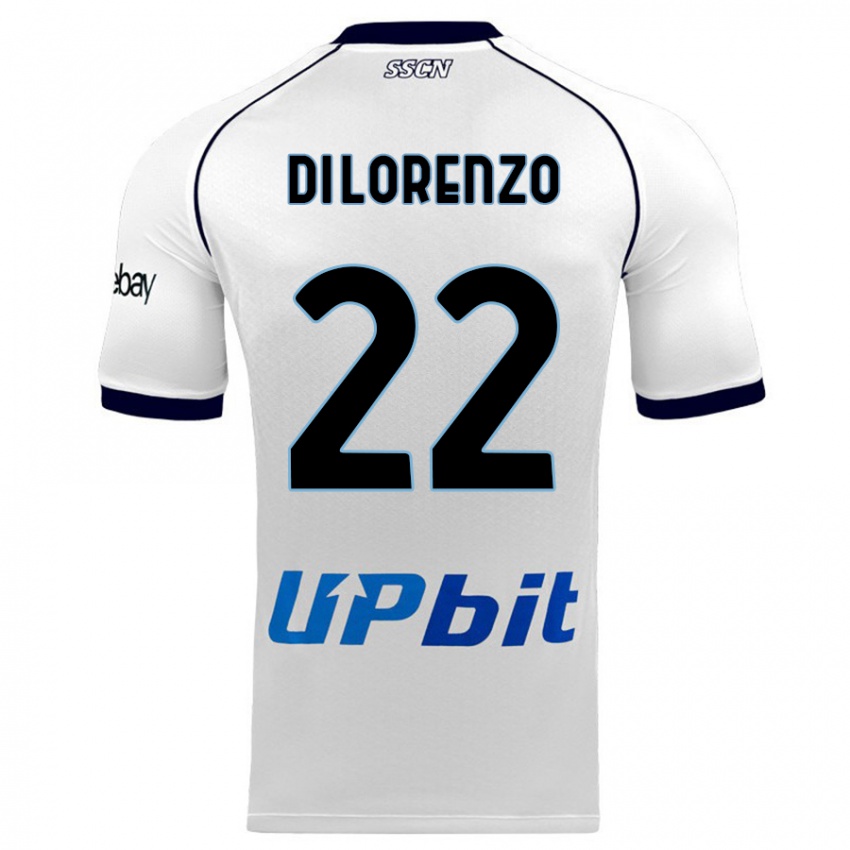 Dames Giovanni Di Lorenzo #22 Wit Uitshirt Uittenue 2023/24 T-Shirt