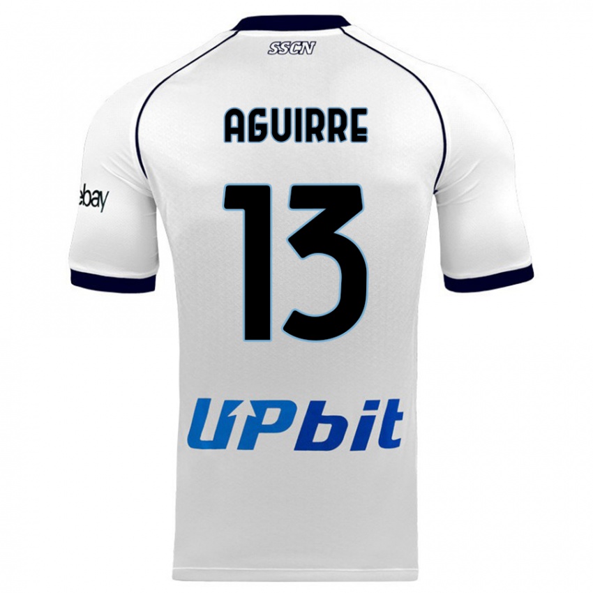 Dames Yolanda Aguirre #13 Wit Uitshirt Uittenue 2023/24 T-Shirt