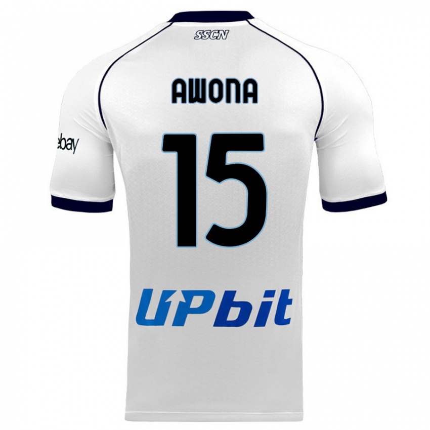 Dames Aurelle Awona #15 Wit Uitshirt Uittenue 2023/24 T-Shirt