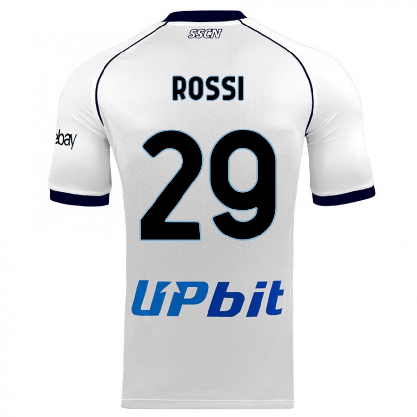 Dames Francesco Rossi #29 Wit Uitshirt Uittenue 2023/24 T-Shirt