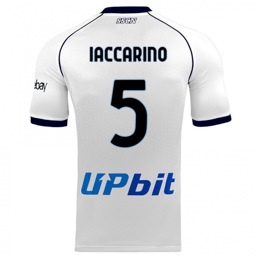 Dames Gennaro Iaccarino #5 Wit Uitshirt Uittenue 2023/24 T-Shirt